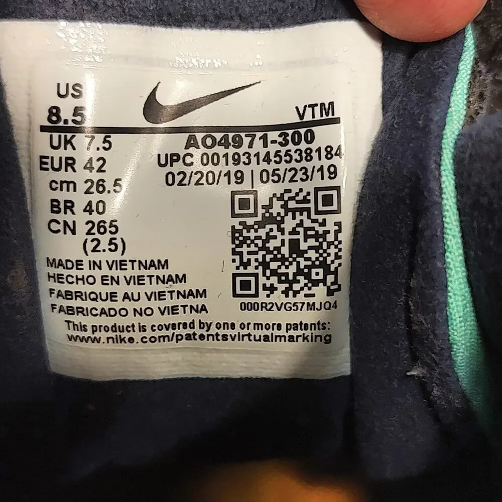 Nike Air Max 270 React Sneakers Size 8.5 ID AO4971-300